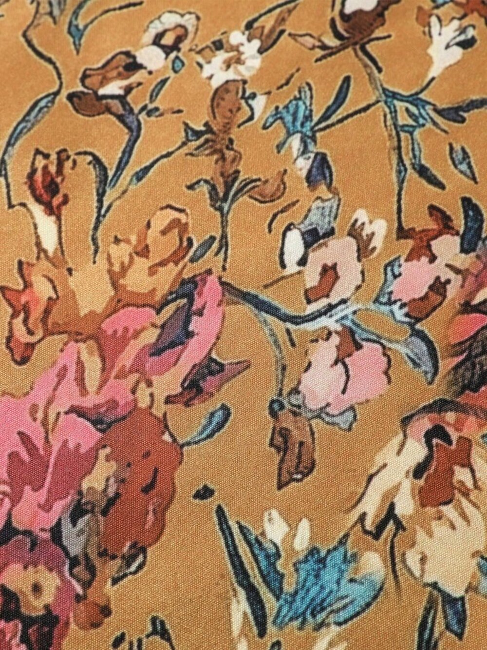 Multicolor Boho Women's Casual Floral Print A-Line Skirt - Picture 8 of 8